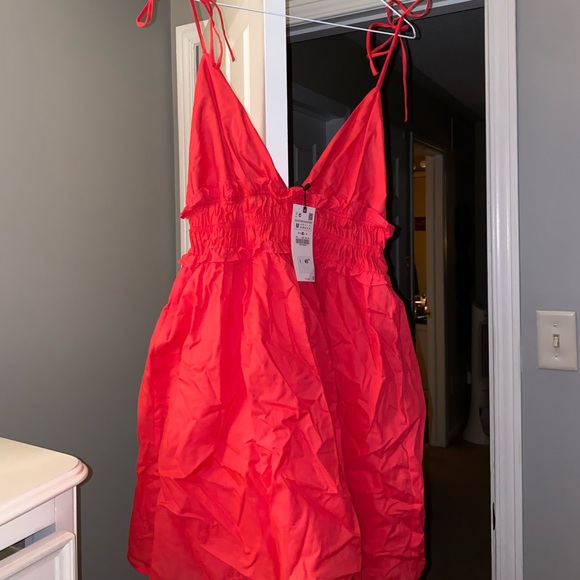 BNWT Zara Ruffle Mini Dress - Picture 8 of 10